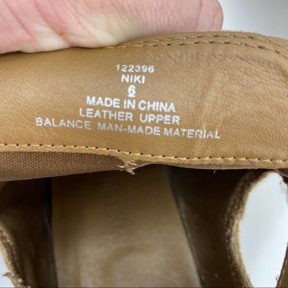 Franco Fortini Niki Tan Cut Out Buckle Booties Size 6 - Picture 7 of 8